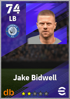 Jake Bidwell — LB, OVR 74, MAX 74