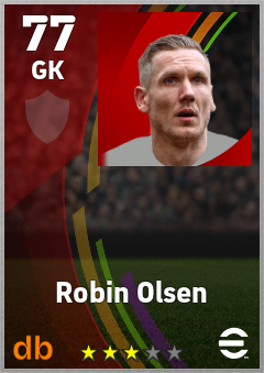 Robin Olsen — GK, OVR 77, MAX 77