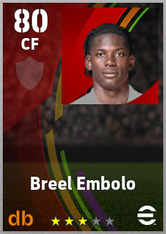 Breel Embolo eFootball player card