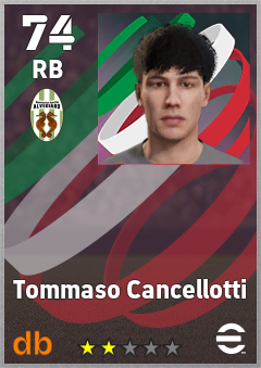 Tommaso Cancellotti — RB, OVR 74, MAX 74