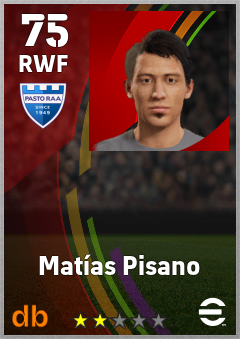 Matías Pisano — RWF, OVR 75, MAX 75