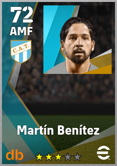 Martín Benítez — AMF, OVR 72, MAX 72