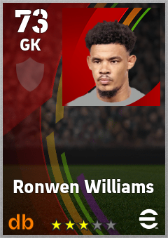 Ronwen Williams eFootball player card