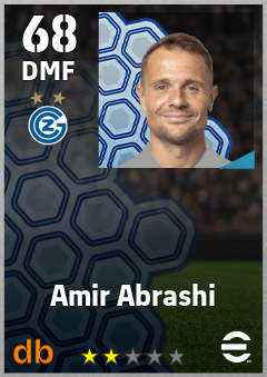 Amir Abrashi — DMF, OVR 68, MAX 68