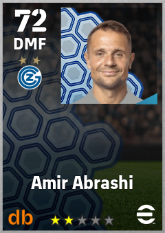 Amir Abrashi — DMF, OVR 72, MAX 72
