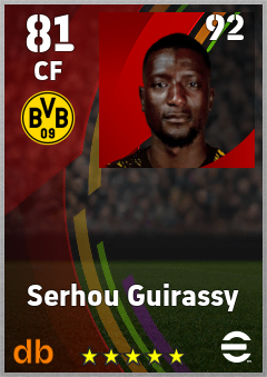 Serhou Guirassy eFootball player card