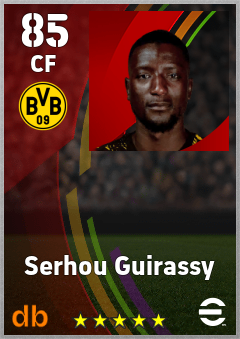 Serhou Guirassy — CF, OVR 85, MAX 92