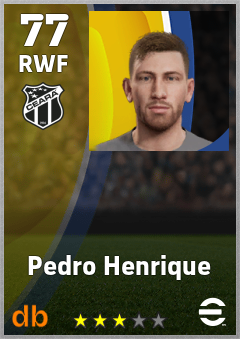 Pedro Henrique — RWF, OVR 77, MAX 77