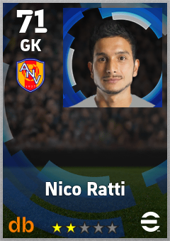 Nico Ratti eFootball player card