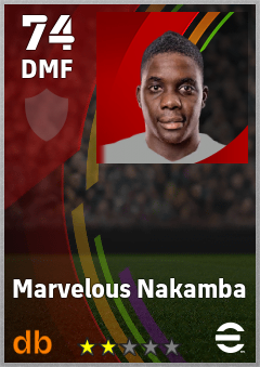 Marvelous Nakamba eFootball player card