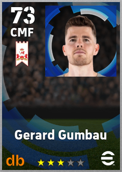 Gerard Gumbau — CMF, OVR 73, MAX 73