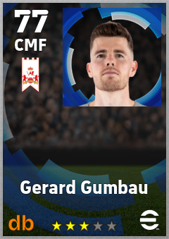 Gerard Gumbau — CMF, OVR 77, MAX 77
