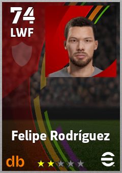 Felipe Rodríguez — LWF, OVR 74, MAX 74