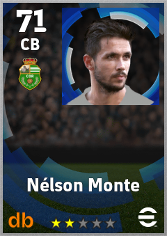 Nélson Monte — CB, OVR 71, MAX 71