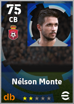 Nélson Monte — CB, OVR 75, MAX 75