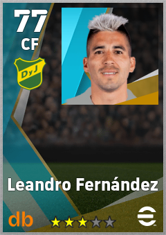 Leandro Fernández — CF, OVR 77, MAX 77