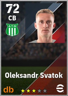 Oleksandr Svatok — CB, OVR 72, MAX 72