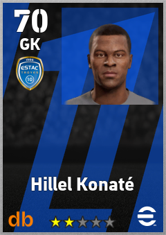 Hillel Konaté — GK, OVR 70, MAX 70