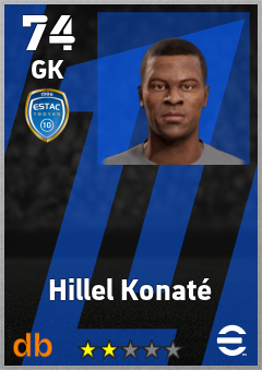 Hillel Konaté — GK, OVR 74, MAX 74