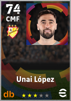 Unai López eFootball player card