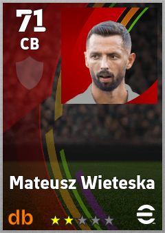 Mateusz Wieteska eFootball player card
