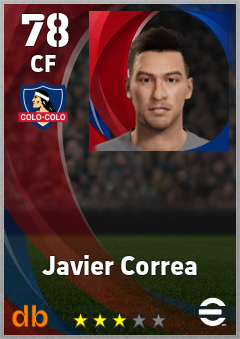 Javier Correa — CF, OVR 78, MAX 78