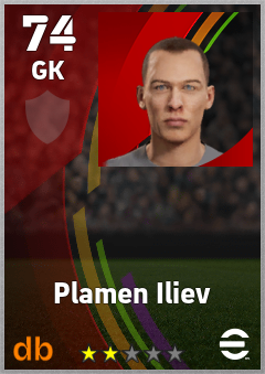 Plamen Iliev — GK, OVR 74, MAX 74