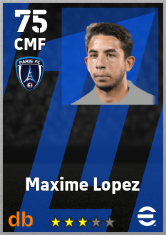 Maxime Lopez eFootball player card