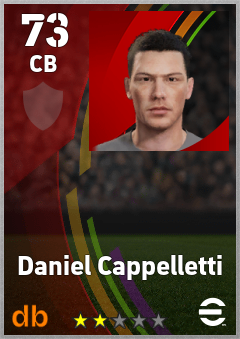 Daniel Cappelletti — CB, OVR 73, MAX 73