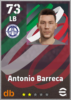 Antonio Barreca eFootball player card