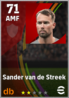 Sander van de Streek eFootball player card