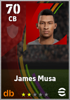 James Musa eFootball player card