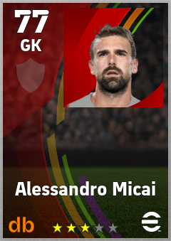 Alessandro Micai — GK, OVR 77, MAX 77