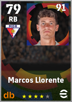 Marcos Llorente eFootball player card