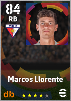 Marcos Llorente — RB, OVR 84, MAX 91