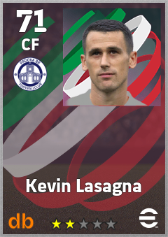 Kevin Lasagna — CF, OVR 71, MAX 71