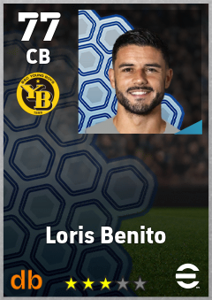 Loris Benito — CB, OVR 77, MAX 77