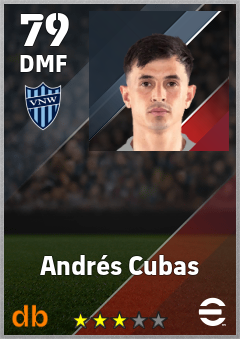 Andrés Cubas — DMF, OVR 79, MAX 79