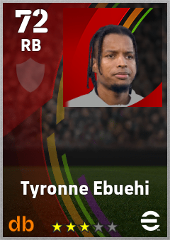 Tyronne Ebuehi eFootball player card