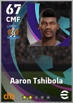 Aaron Tshibola — CMF, OVR 67, MAX 67
