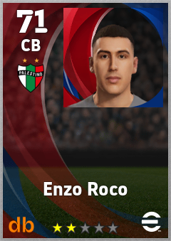 Enzo Roco — CB, OVR 71, MAX 71