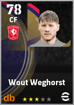 Wout Weghorst — CF, OVR 78, MAX 78