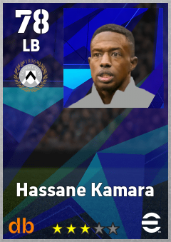 Hassane Kamara — LB, OVR 78, MAX 78