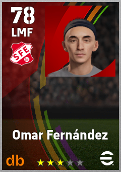 Omar Fernández — LMF, OVR 78, MAX 78