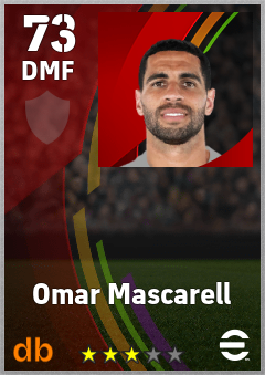 Omar Mascarell eFootball player card