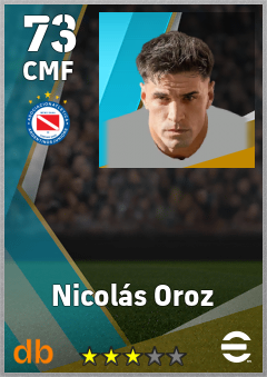 Nicolás Oroz — CMF, OVR 73, MAX 73