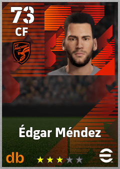 Édgar Méndez — CF, OVR 73, MAX 73