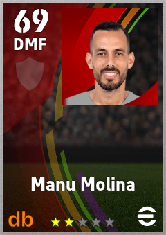 Manu Molina — DMF, OVR 69, MAX 69