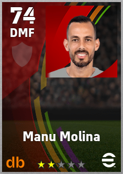 Manu Molina — DMF, OVR 74, MAX 74