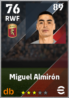 Miguel Almirón eFootball player card